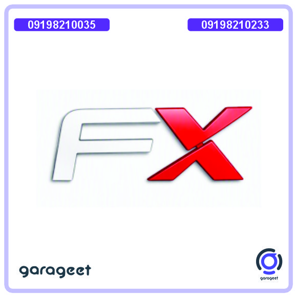 آرم نوشته FX درب صندوق عقب فونیکس FX